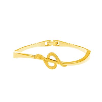 China FASHIONABLE Retro Gold Silver Black Alloy Wrapped Snake Bracelet Geometrically Twisted Snake Bracelet Party Personality Bracelet for sale