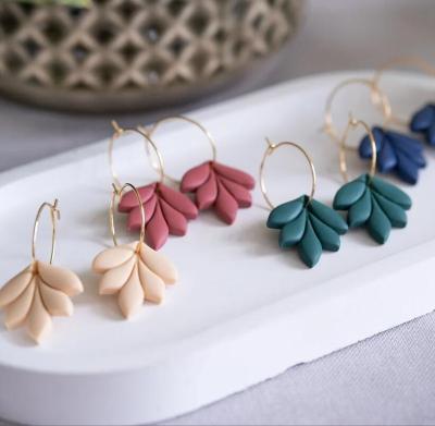 China AS PICTURE Polymer Clay Earrings Statement Earrings For Women Girls Gift Girlfriend Handmade Earrings for sale