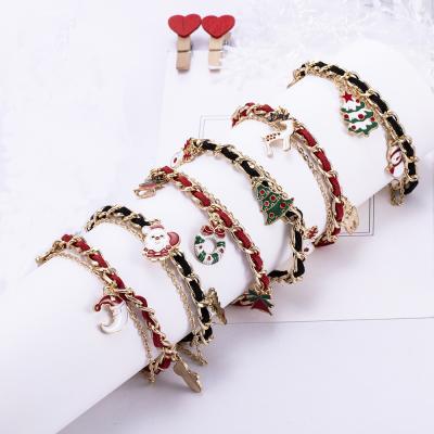 China Cute 2020 New Jewelry Christmas Tree Alloy Bracelet Jewelry Christmas Ornaments for sale