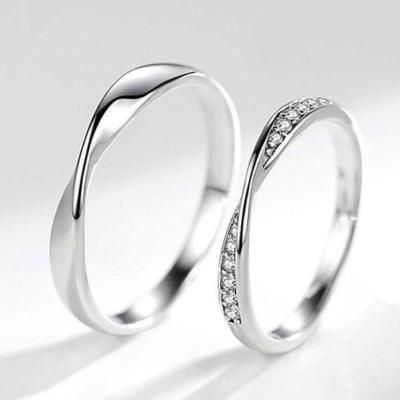 China Original BOHEMIA Mobius Ring Open Ring Simple Design Couple Rings Valentine's Day Gifts for sale