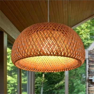 China Handmade Chinese Style Idyllic Chandelier Farmhouse Restaurant Living Room Box Japanese Lantern Tea Room Lamp for sale