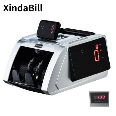 China Supermarket Money Machine Counter Bill Counter Bank Use etc. Xindabill 1003 UVMGIR Large USD EURO Cash Money Banknote Currency Detector for sale