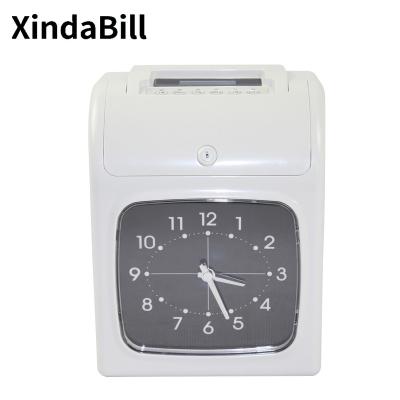 China Printer Xindabill Pointer Card Time Recorder Check Punching Biometric Bundy Clock Time Attendance Machine for sale