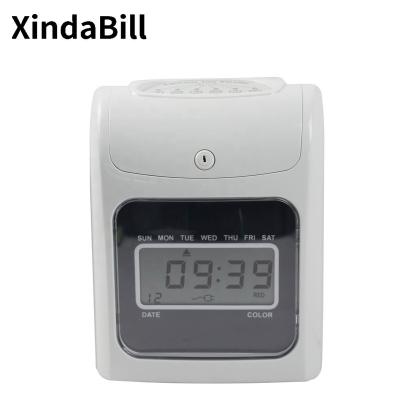 China W-S2 Printer Time Recorder Check Punching Biometric Bundy Clock Staffs Time Attendance Machine The Office for sale