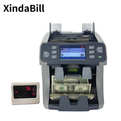 China Counter Bill Detector Machine Dual suspicious of bank money etc. Desktop 450X CIS for USD EUR IQD INR GBP KWD LBP PEN RSD XOF NGN MNT XAF GHS for sale