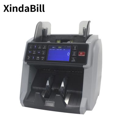 China CIS Multi Accurate 100% Multi Detector Money Currency Counter Top Tatting Solution Mix Value Bill Counting Machine Euro Turkey Russia XD-6000 for sale