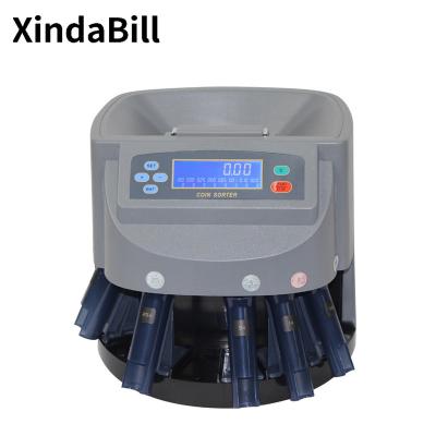 China Automatic Account Show Value EUR Coin Sorting Counters And Sorters Machines Bank Professional Automatic Wrapping Roller Coins Equipment With LCD Display for sale