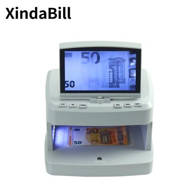 China Portable Cash Money Detection Bill Detecting Machine of Banknotes V-100 Mini Money Detector Machine Currency for sale