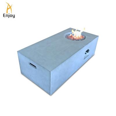 China Stored Fire Gas Mine Outdoor Concrete Fire Table Concrete Fire Pit for sale