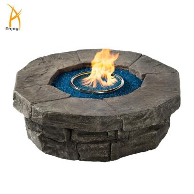 China Classic Faux Stone Gas Fire Pit Patio Propane Fire Pit Fire Pit Stocked for sale