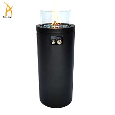 China Stocked Steel Hot Sales Column Gas Fire Pillar Popular Outdoor Fire Column for sale