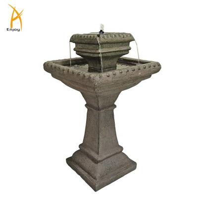 China Traditional Handmade Poliresin Water Fountain Garden Decoration for sale