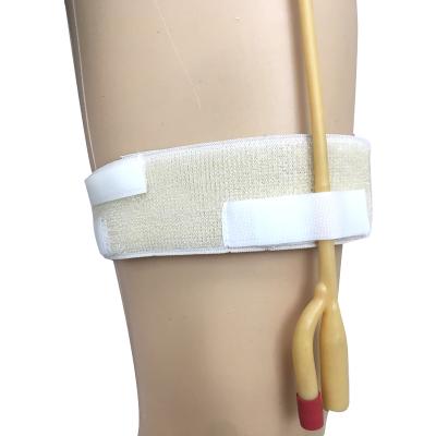 China Latex Free Hospital Urine Drainage Bag Holder Catheter Strap/Holder,Medical Fixation Leg Strap for sale