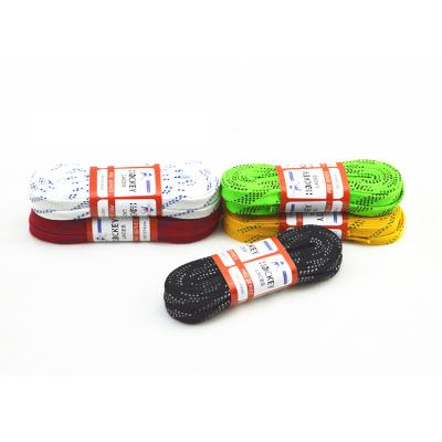 China Flat Hockey Factory Direct Supply Waxed And Waterproof Custom Laces Waxed Hockey Laces for sale