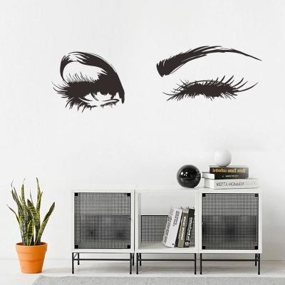 China Reused and Easy to Use Eyes Charming Removable Waterproof Ebay PVC Wall Stickers for Living Room Bedroom Home Decor Wall Decals for sale