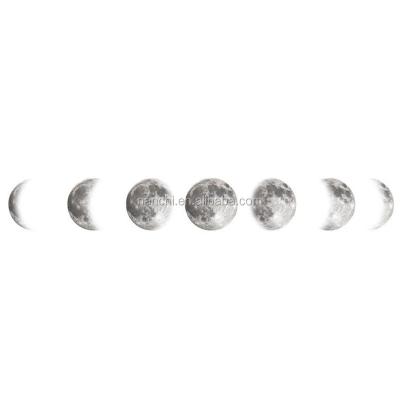 China New Repurposed And Easy To Use Original Creative Decorative Wall Decals Wall Charts Moon Phase Moon Color Design Wallpaper For Home Decoratton for sale