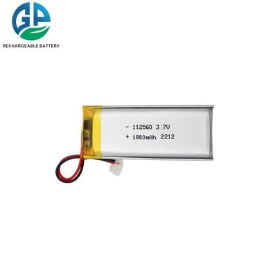 China ISO9001 KC Lipo Battery 112560 , 3.7V 1800mAh 6.66Wh Lithium Ion Polymer Battery Pack for sale