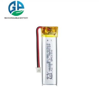 중국 CB IEC62133 리온 배터리 팩 3.7V 리?? 배터리 801345 450mAh 스마트 홈 리?? 배터리 판매용