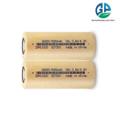 Chine Rechargeable Lithium Battery High Capacity 26650 5000mAh Lithium Ion Battery Cell 3.7v 5000mah Cylindrical Battery à vendre