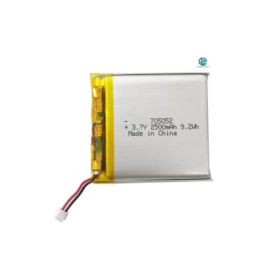 Китай KC Rechargeable 3.7v Lithium Polymer Battery 705052 2500mAh 9.25Wh Rechargeable Lithium Polymer Battery продается