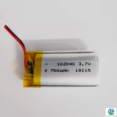 China Alta capacidad 3.7V 800mAh Batería de iones de litio polímero 500 veces 102040 3.7V 800mAh Batería certificada coreana KC en venta