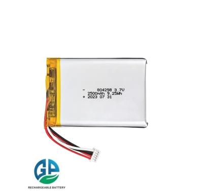 China KC Rechargeable Lithium Polymer Battery Li Ion Lipo Battery 804258 2500mAh 3.7V Lithium Ion Polymer Battery for sale