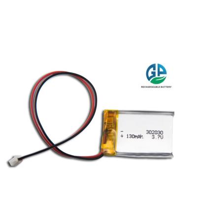 China Recargable para Smart Watch Batería de polímero de litio KC Certificado 302030 682030 502030 602025 Polímero de iones de litio de litio recargable 382527 3.7v 130mah Batería de célula de litio de polímero en venta