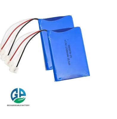 Chine KC UL 605070 7.4V 2500mah Li-polymère Lipo Li-Ion batterie Pack appareils médicaux intelligents taille de sacoche 7.4V 2500mah cellule de batterie cylindrique à vendre