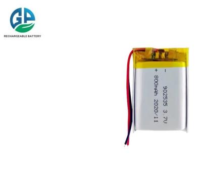 China Hoogwaardige oplaadbare batterij 882535 Batterij 902535 Lipo 3.7v 800mah Lithium Polymer Lipo Batterij Te koop