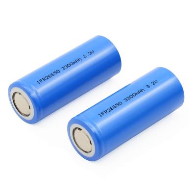 China Zylinderförmiges Lithium-Eisen phosphatieren 26650 Batterie-Zelle 3.2V 3300mAh LiFePO4 zu verkaufen