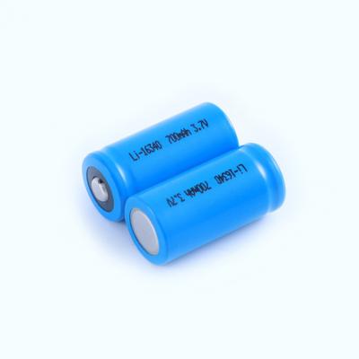 Китай Батарея 17335 CR123 ICR 16340 перезаряжаемые 3,7 батарея иона v 700mah Li продается