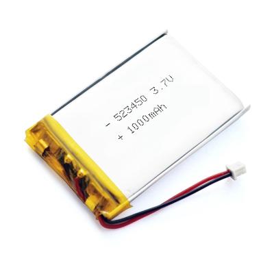 중국 523450 3.7 Ｖ 1000 mah 리튬 폴리머 배터리 리포 충전지 판매용