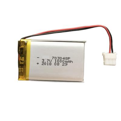 China Li Ion 3,7 van het het Lithiumpolymeer van V Lipo 1000mah 703048 de Batterijpak Te koop