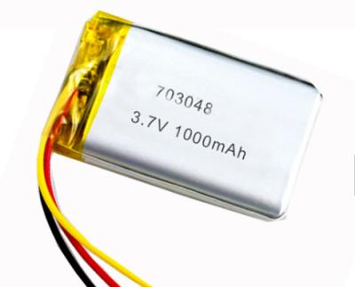 China Polymer-Batterie 1000mah MSDS 703048 Lithium-3.7v zu verkaufen