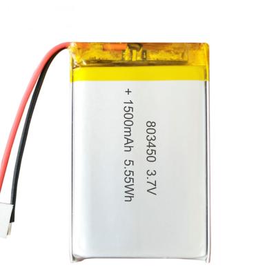 China 3.7 V 1500mAh Lipo Bluetooth Headset Battery 500 Times Cycle Life for sale