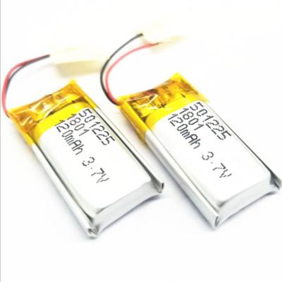 China Bluetooth-Kopfhörer 3.7v 120mah Lipo 501225 Li Polymer Battery With Wire zu verkaufen