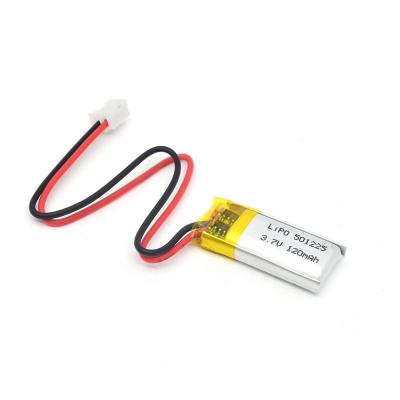 China Kleiner Lithium-Polymer-Batterie-Satz 3.7v 120mah Lipo 501225 zu verkaufen