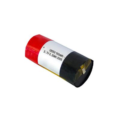 China Zylinderförmiges Lithium Ion Cell MSDS 900mAh 3,7 V 18350 Batterie-10c zu verkaufen