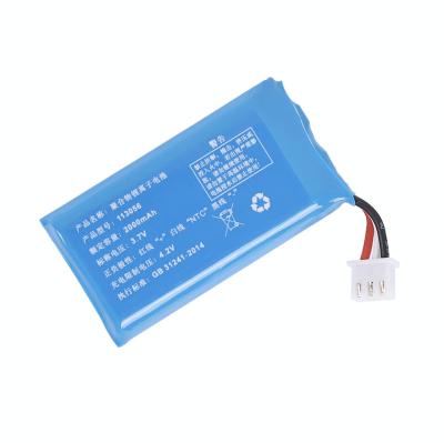 Китай Батарея UL 113056 3.7V 2000mAh перезаряжаемые Lipo для пригодного для носки прибора продается