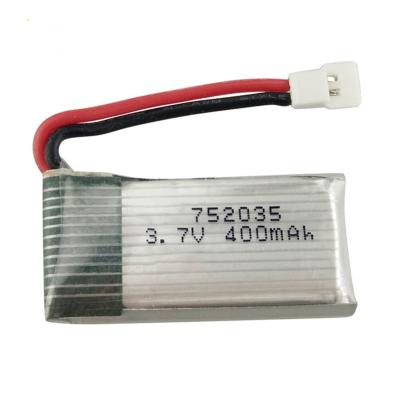 China Dispositivo da taxa alta 752035 3.7V 400mAh Li Polymer Battery For Beauty do KC à venda