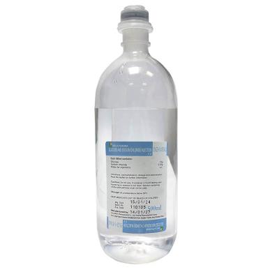 China Glucose und Natriumchlorid Injektionsmittel 100 ml / 250 ml / 500 ml D1/2S Klarflüssigkeit zu verkaufen