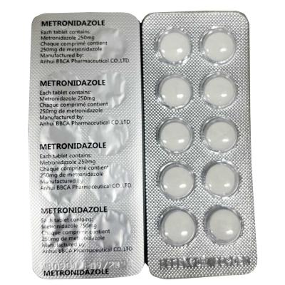 China Metronidazol Tabletten Weiße Tablette 250 mg 500 mg C6H9N3O3 10x10 Tabletten zu verkaufen