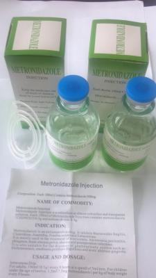 China Transfusión farmacéutica certificada GMP de la pequeña inyección del volumen de la inyección de Metronidazole en venta