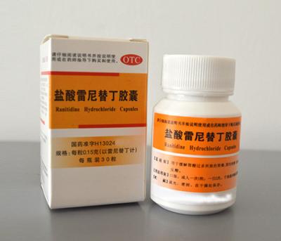 Chine capsule pharmaceutique de chlorhydrate de Ranitidine des capsules 150mg à vendre