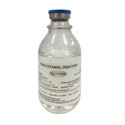 Cina Paracetamolo Acetaminoph Iniezione Sterile 100 ml 1 g Liquido Colorless And Clean in vendita