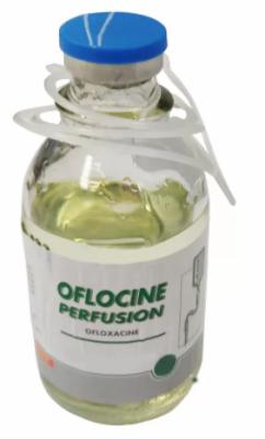 China 100 ml de frasco de vidro Ofloxacina para injecção Farmacêutica Líquido verde amarelo claro à venda