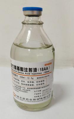 China Injeção composta 250ml/500ml do ácido aminado da infusão da nutrição da medicamentação à venda