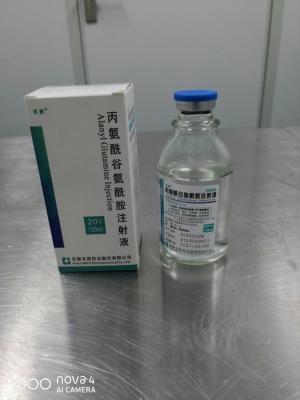 China Garrafa de vidro 100ml da transfusão farmacêutica da injeção BBCA da glutamina de Alanyl à venda