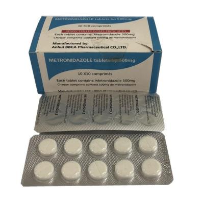 China White Metronidazole 500 Mg Tablet GMP Certified For Adults / Children for sale