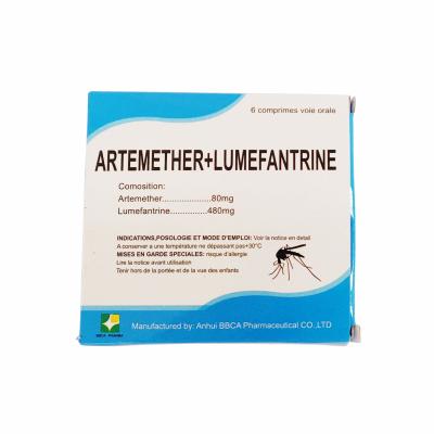 China Compound Artemether 480mg Lumefantrine Tablets Yellow Film provide registration and OEM for sale